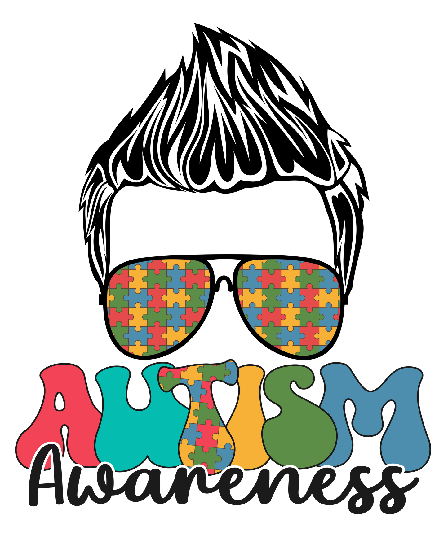 Male Autism mug design