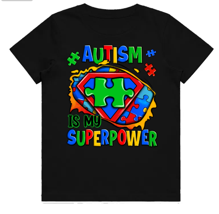 #2 Autism Superpower Kids Design Tshirts