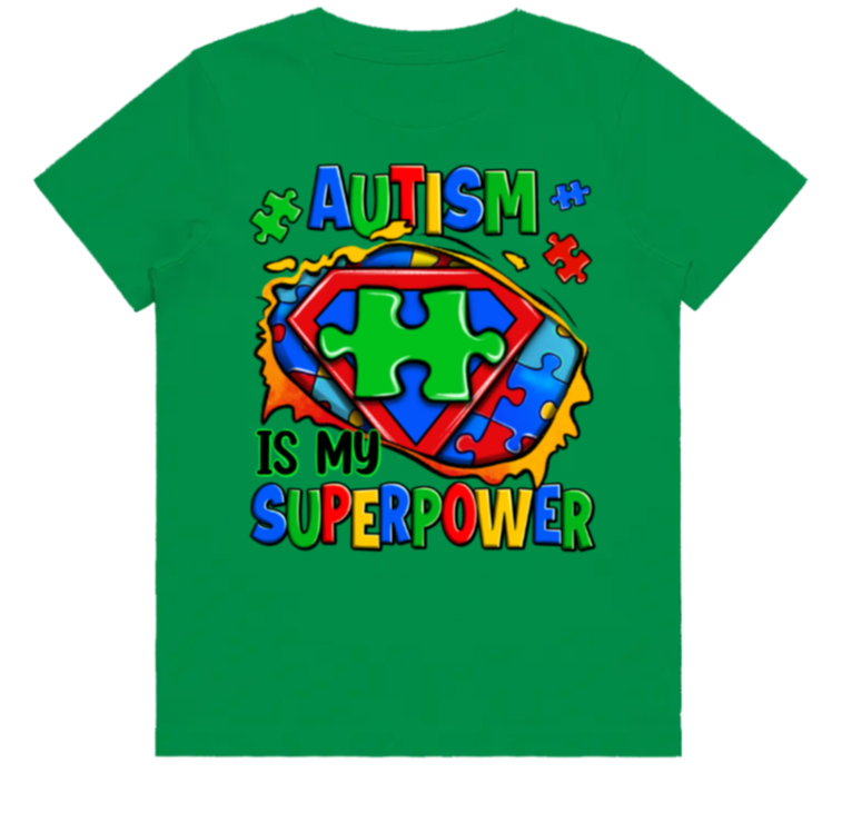 #2 Autism Superpower Kids Design Tshirts