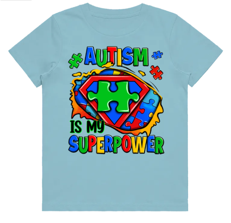 #2 Autism Superpower Kids Design Tshirts