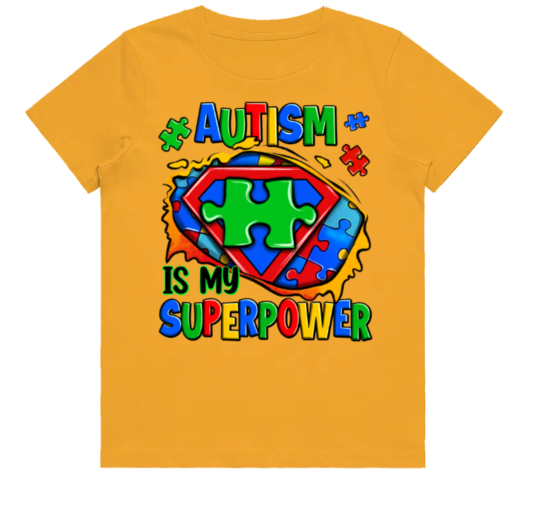 #2 Autism Superpower Kids Design Tshirts