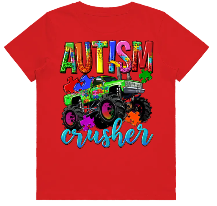 #31 Autism Crusher Kids Design Tshirts