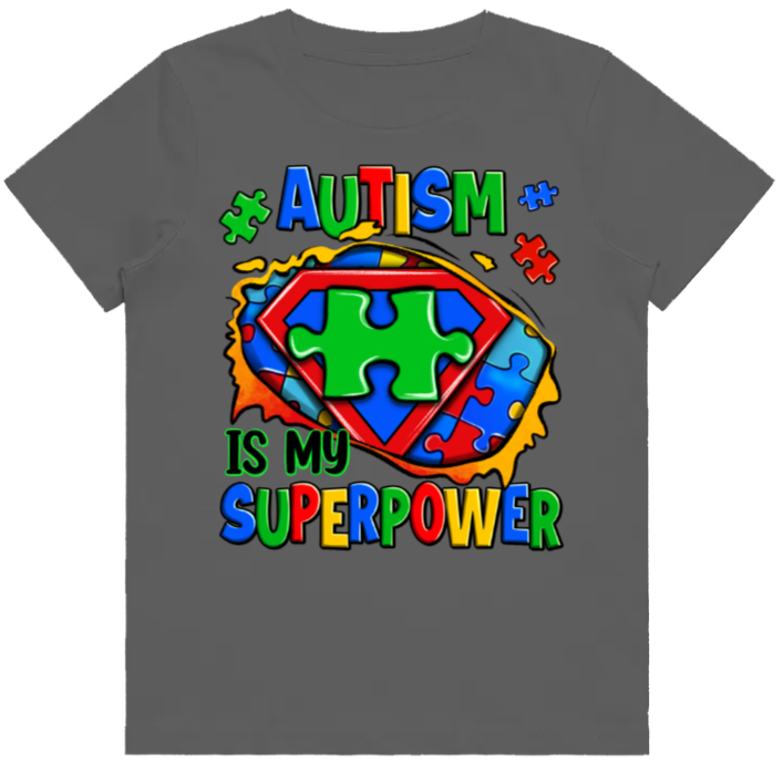 #2 Autism Superpower Kids Design Tshirts