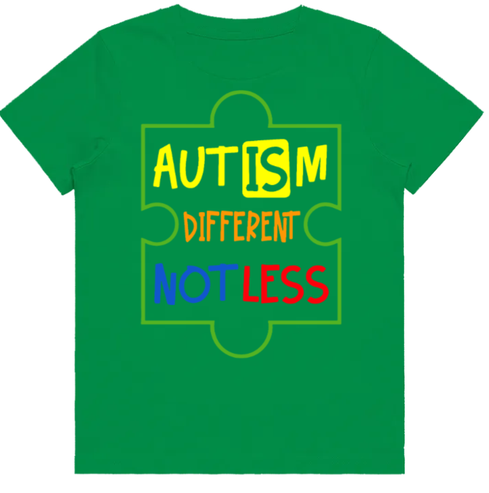 #78 Autism Not less Kids Design Tshirts