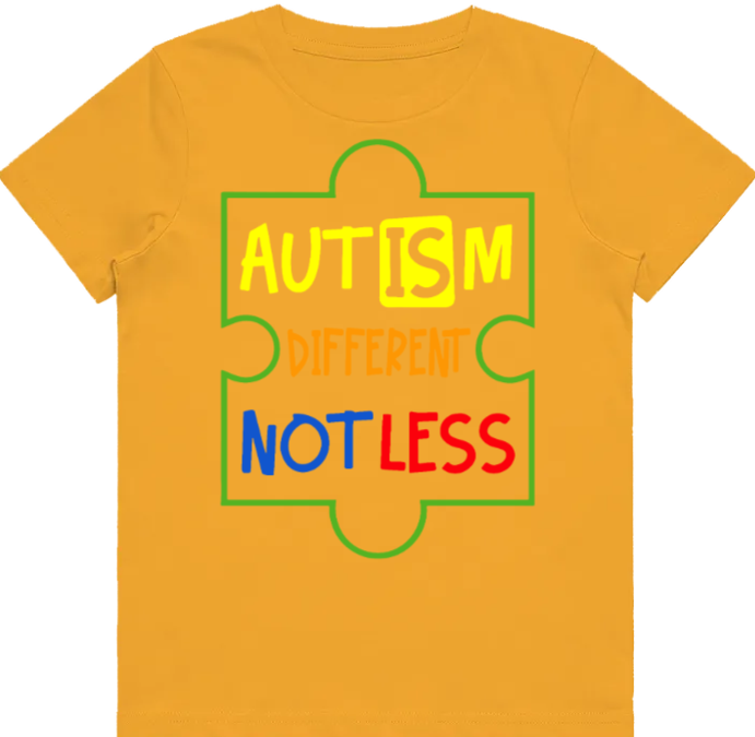 Adult unisex shirts #78 Autism different not less