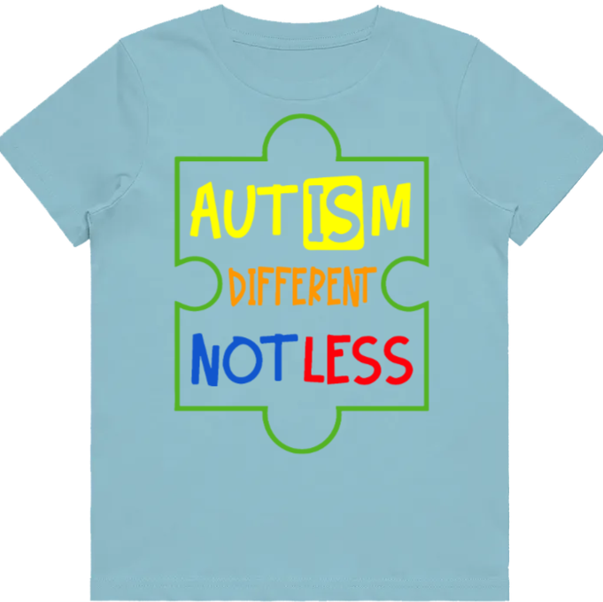 #78 Autism Not less Kids Design Tshirts