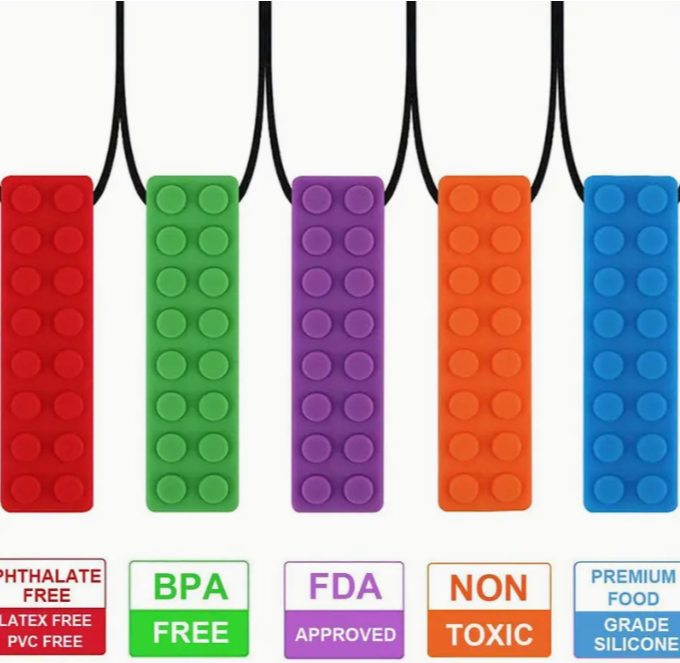 Chew Sensory Necklace - LARGE LEGO BLOCK