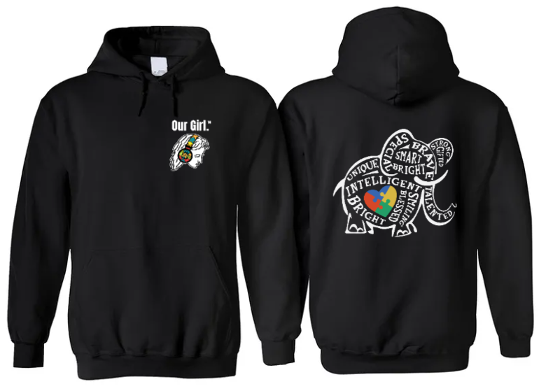 Our Girl Adult Unisex Black Hoodies Printed