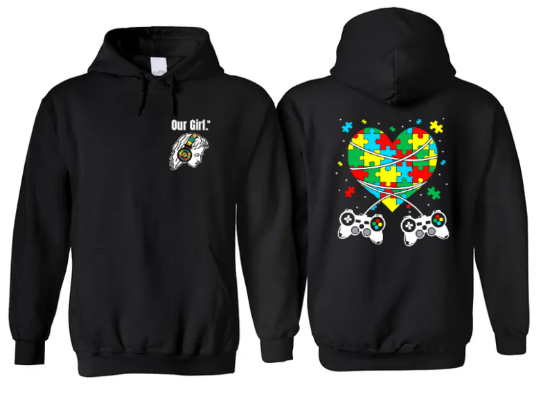 Our Girl Adult Unisex Black Hoodies Printed