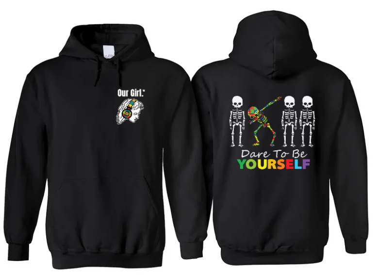 Our Girl Adult Unisex Black Hoodies Printed