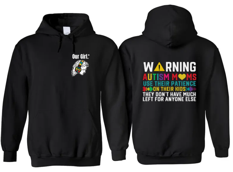 Our Girl Adult Unisex Black Hoodies Printed
