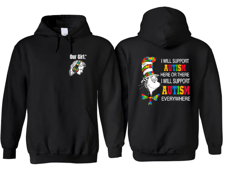 Our Girl Adult Unisex Black Hoodies Printed