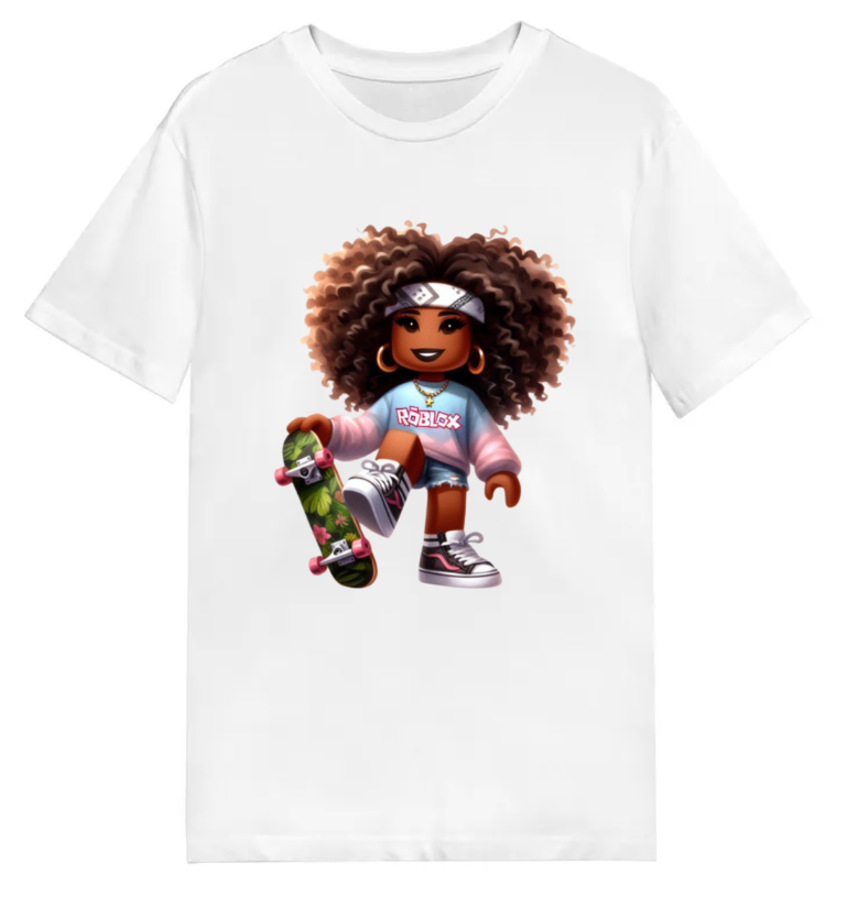 #106 Roblox girl Kids Design Tshirts