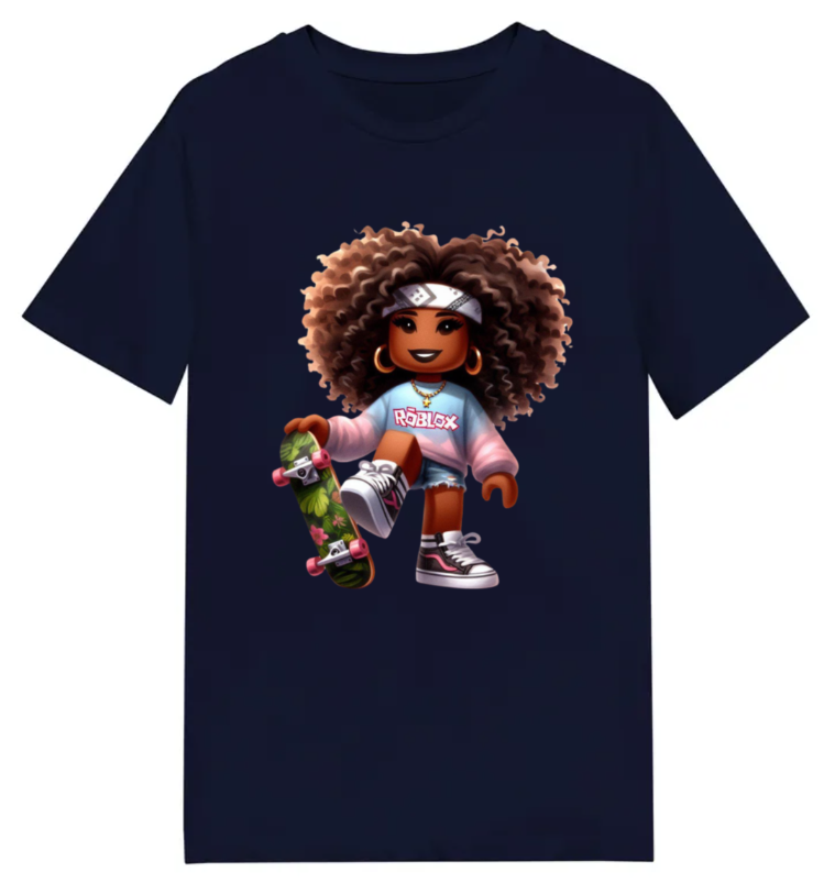 #106 Roblox girl Kids Design Tshirts