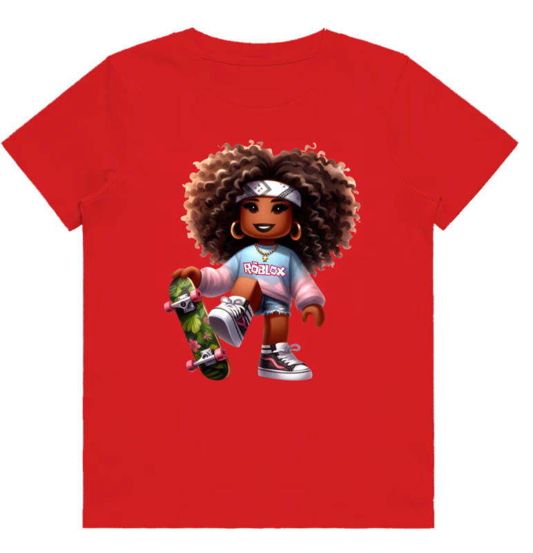 #106 Roblox girl Kids Design Tshirts