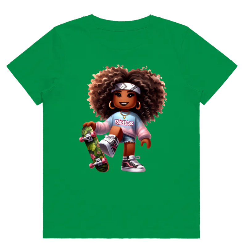 #106 Roblox girl Kids Design Tshirts