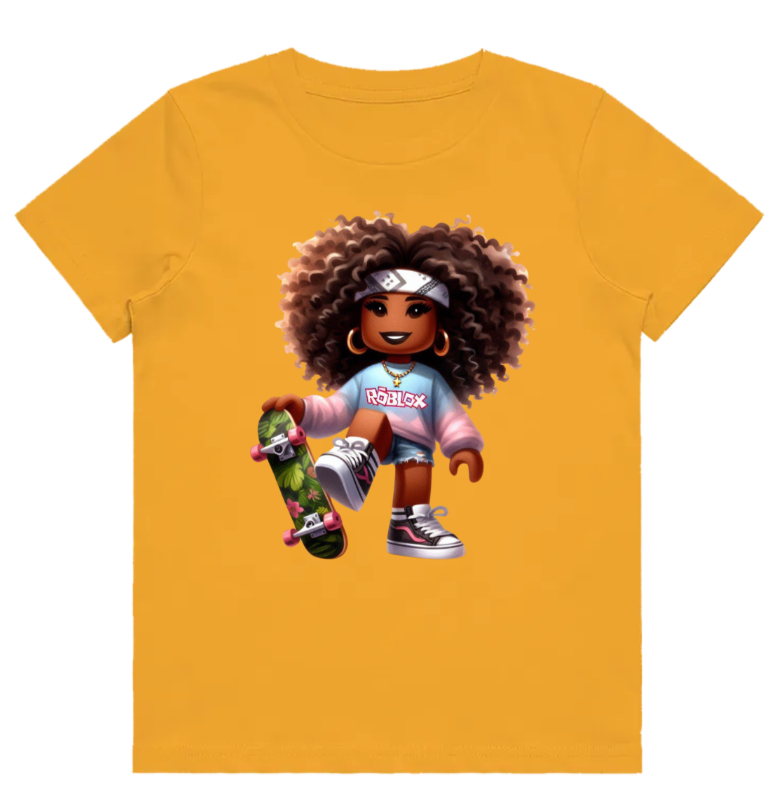#106 Roblox girl Kids Design Tshirts