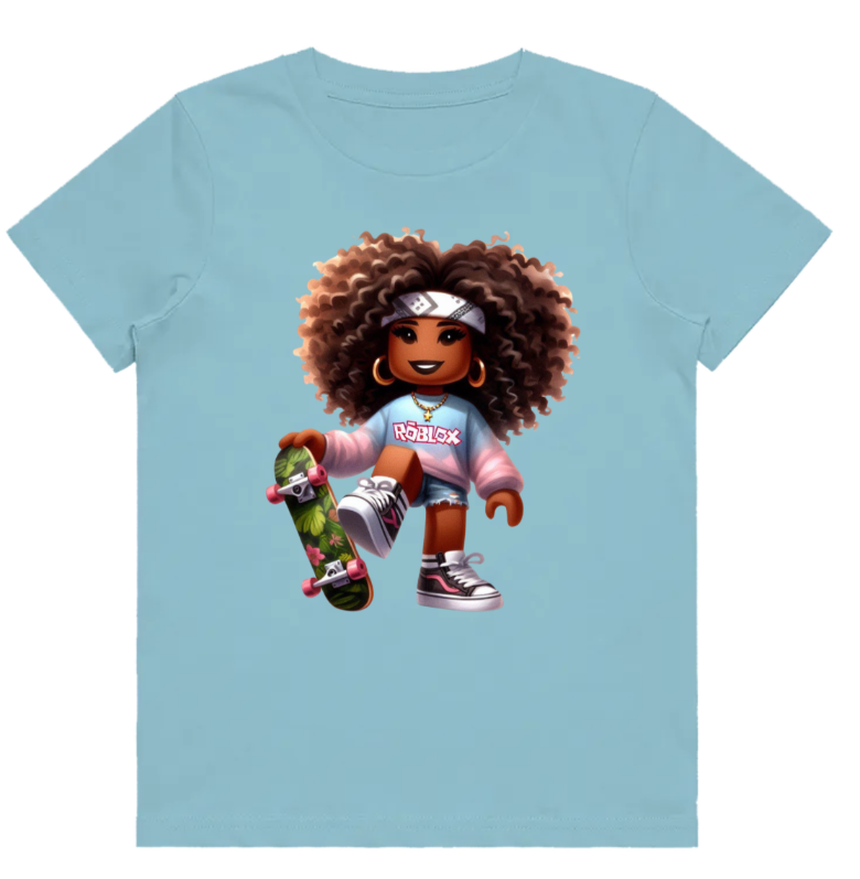 #106 Roblox girl Kids Design Tshirts