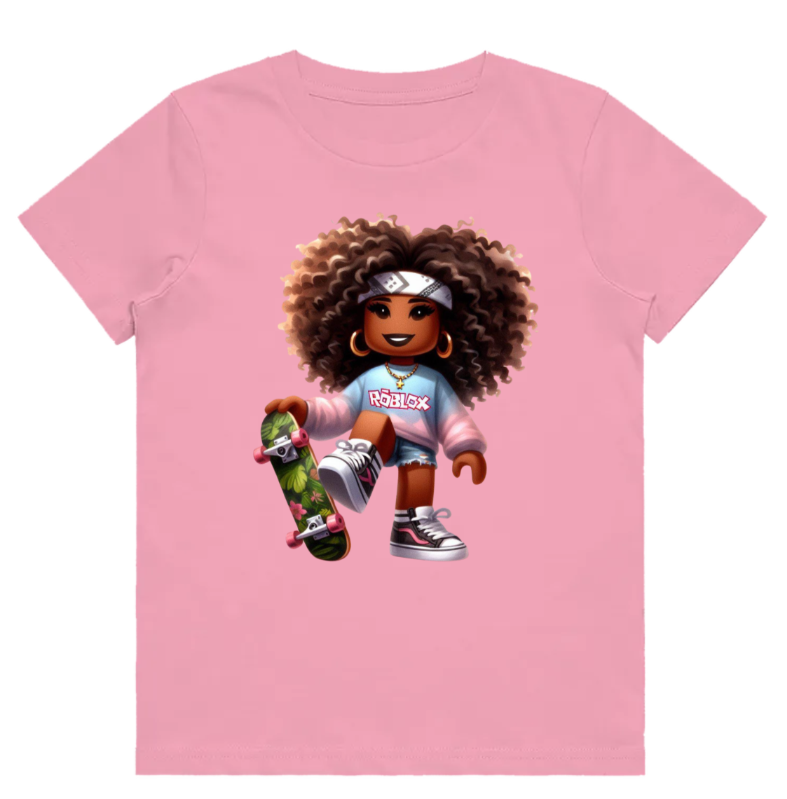 #106 Roblox girl Kids Design Tshirts