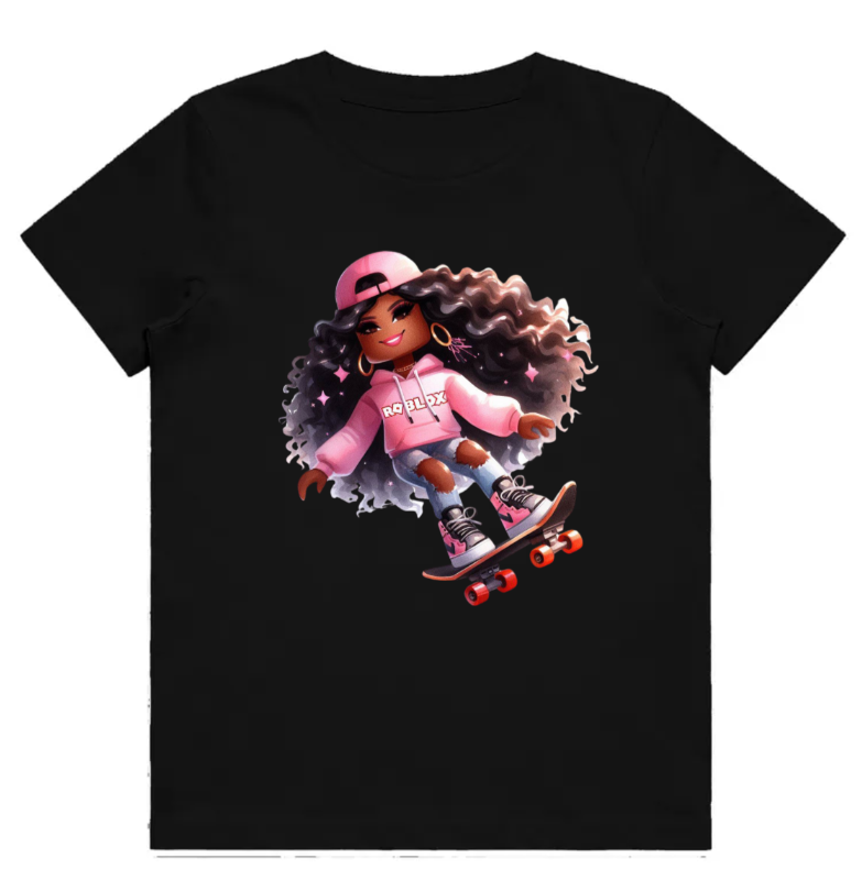 #107 Roblox Girl 2 Kids Design Tshirts