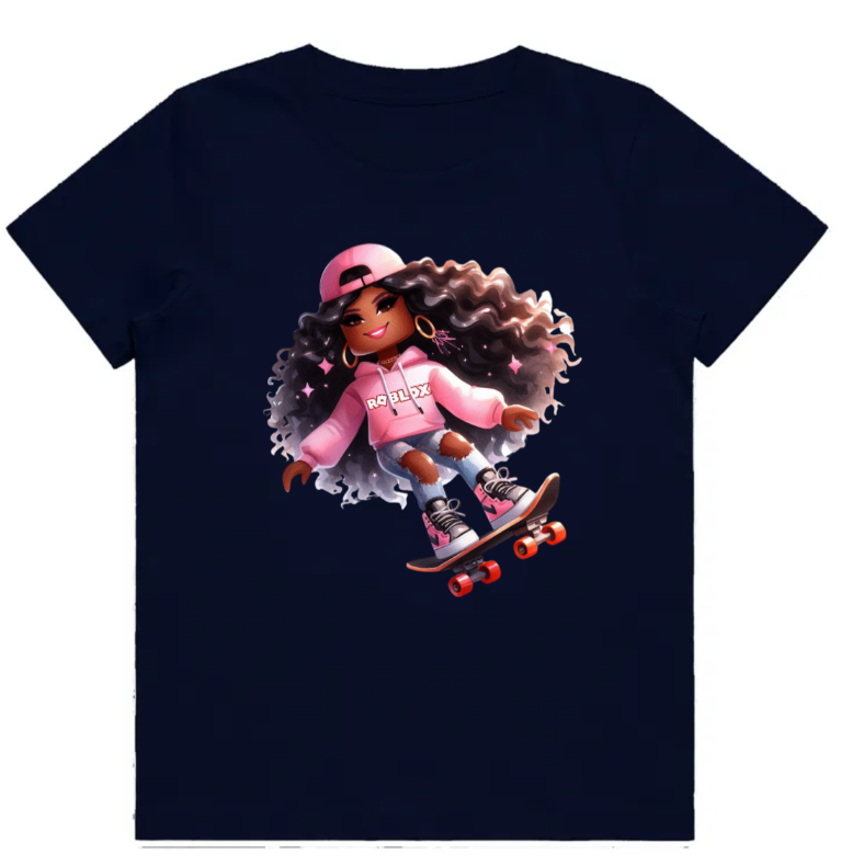 #107 Roblox Girl 2 Kids Design Tshirts