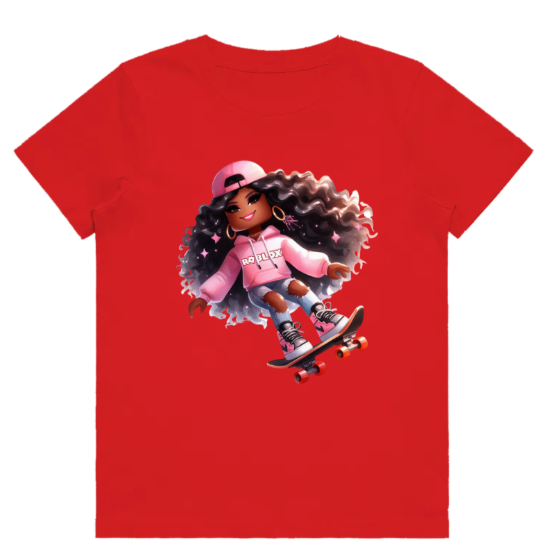 #107 Roblox Girl 2 Kids Design Tshirts