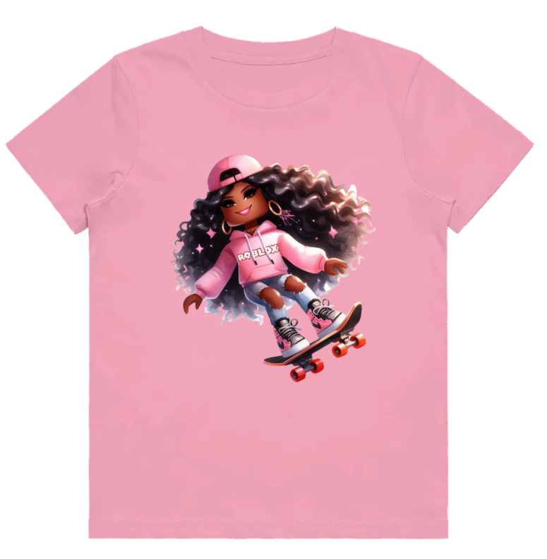 #107 Roblox Girl 2 Kids Design Tshirts