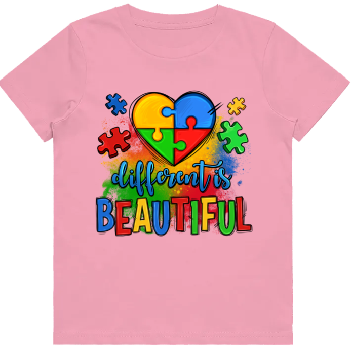 #13 Different is Beautiful Kids Design Tshirts
