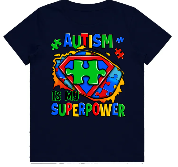 #2 Autism Superpower Kids Design Tshirts
