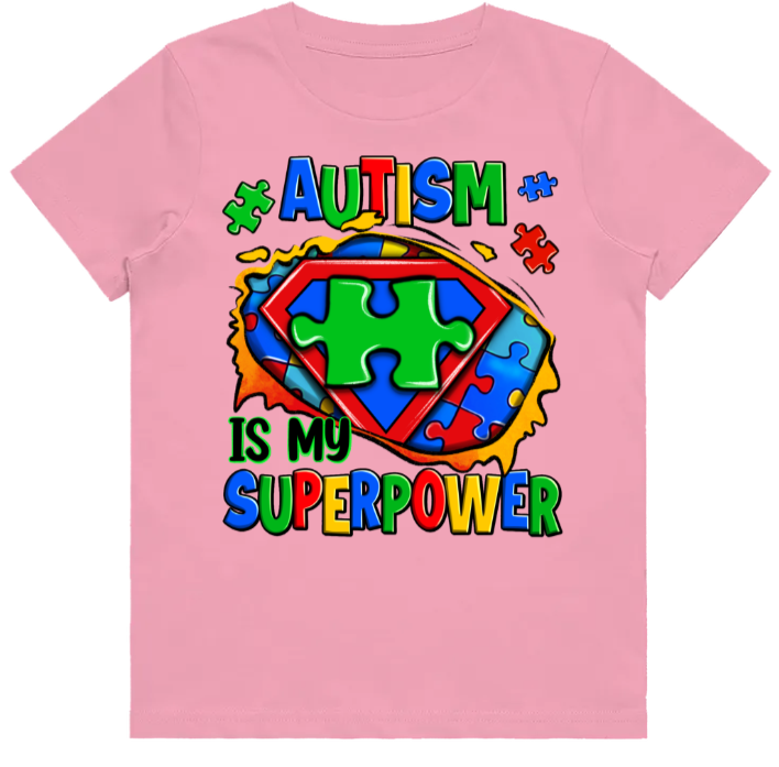 #2 Autism Superpower Kids Design Tshirts