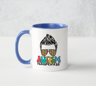 Male Autism mug design