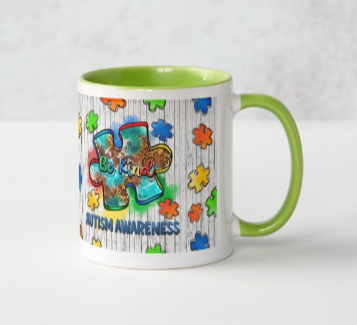 Be Kind Autism mug design