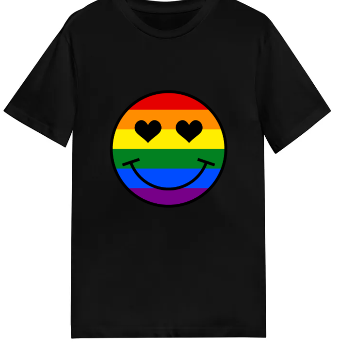 Adult unisex shirt #103 Rainbow Face