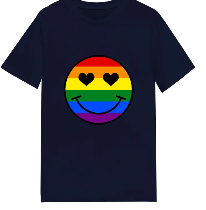 Adult unisex shirt #103 Rainbow Face