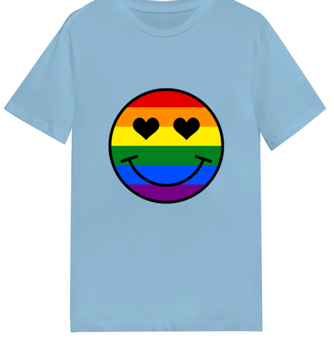 Adult unisex shirt #103 Rainbow Face