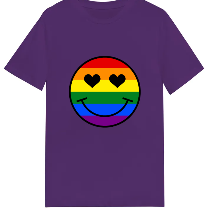 Adult unisex shirt #103 Rainbow Face