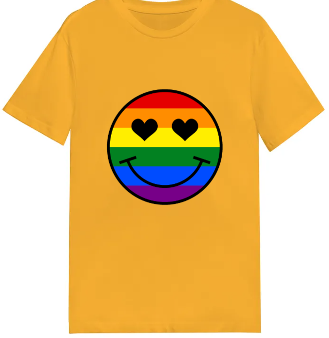 Adult unisex shirt #103 Rainbow Face