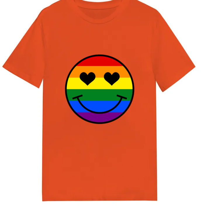 Adult unisex shirt #103 Rainbow Face