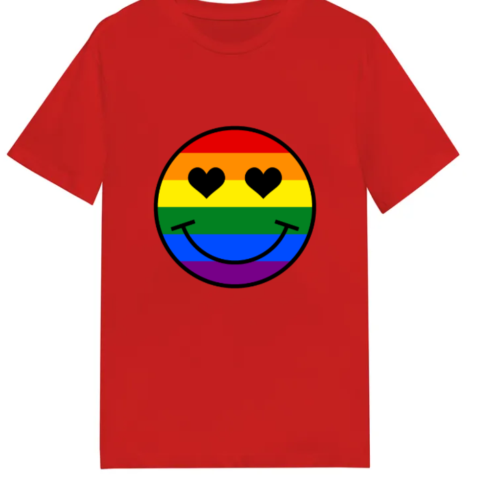 Adult unisex shirt #103 Rainbow Face