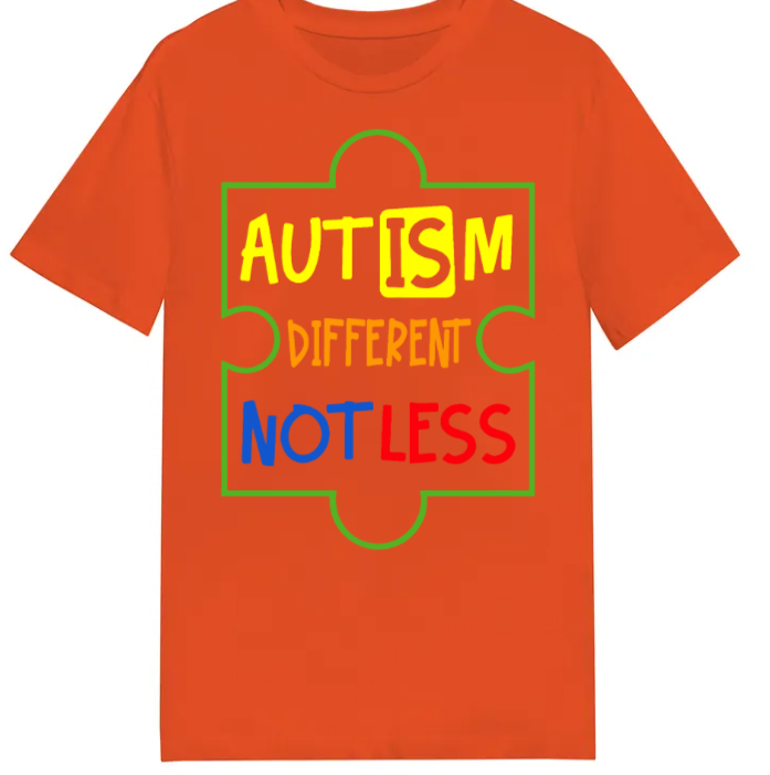 Adult unisex shirts #78 Autism different not less