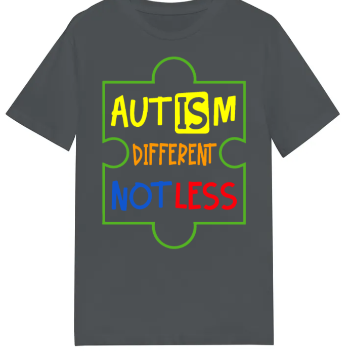 Adult unisex shirts #78 Autism different not less