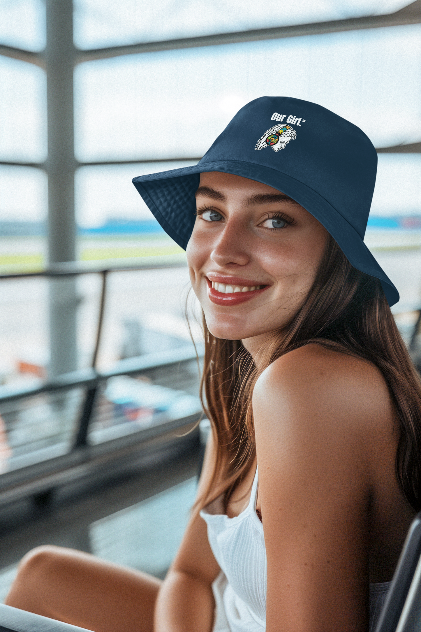 Our Girl Navy Bucket Hat