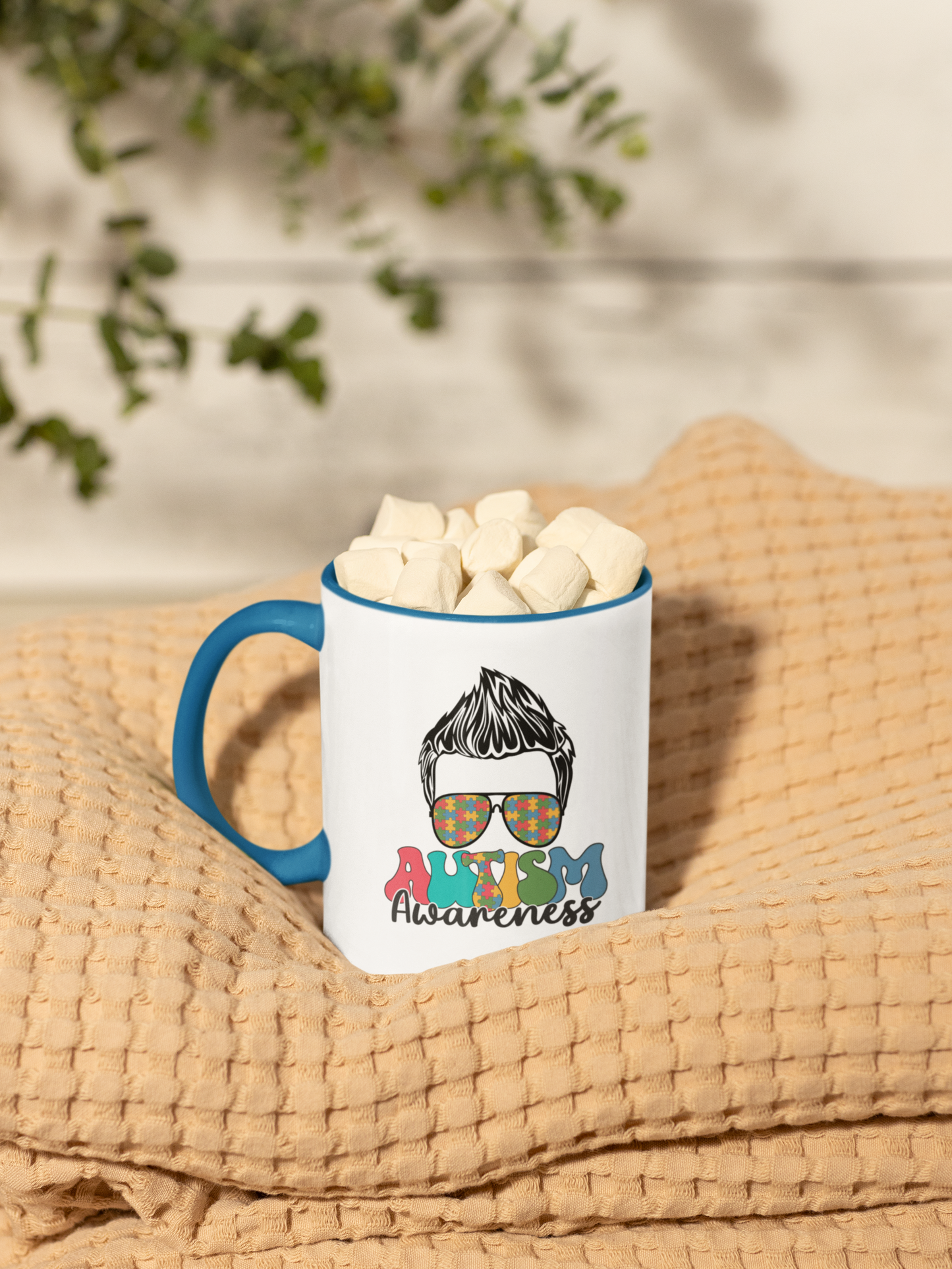 Male Autism mug design