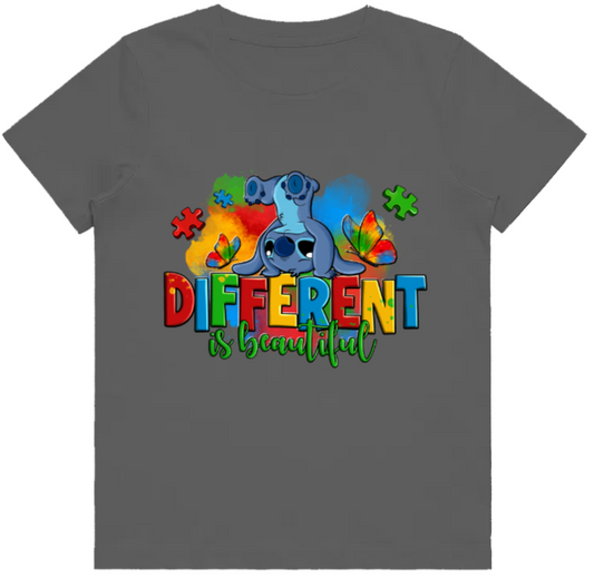 Adult unisex shirts #11 Autism Stitch - Different is Beautiful