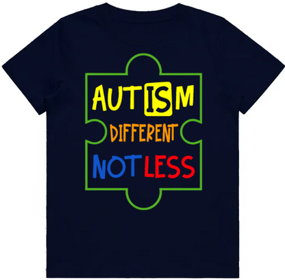 Adult unisex shirts #78 Autism different not less