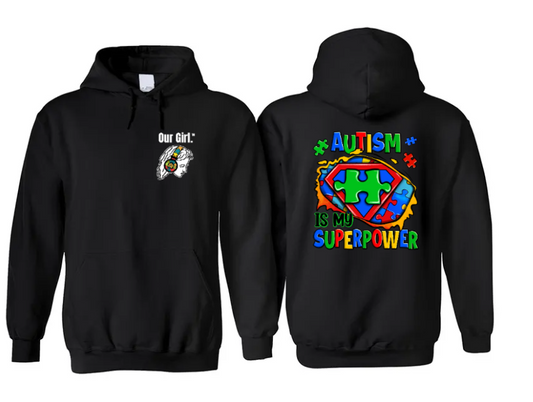 Our Girl Adult Unisex Black Hoodies Printed