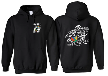Our Girl Adult Unisex Black Hoodies Printed