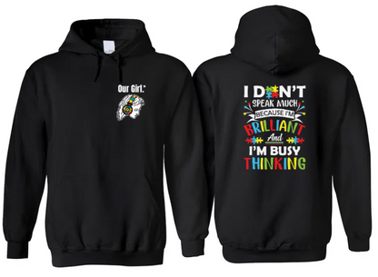 Our Girl Adult Unisex Black Hoodies Printed