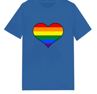 Adult unisex shirt #102 Rainbow heart
