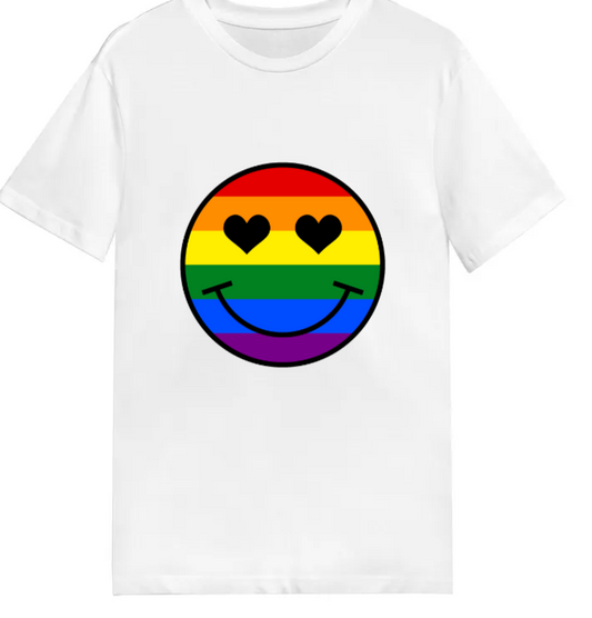 Adult unisex shirt #103 Rainbow Face